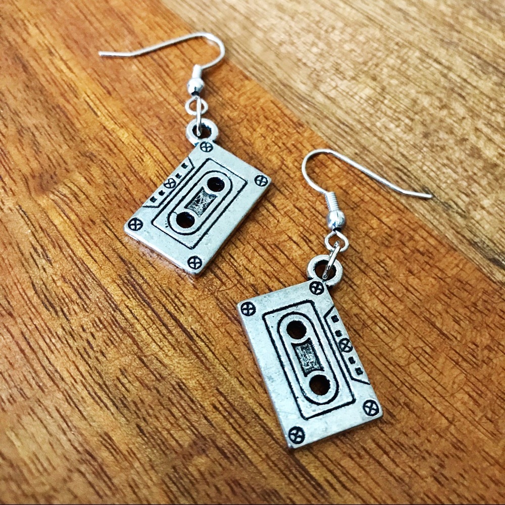 New! Cassette Tape Earrings Retro Kawaii